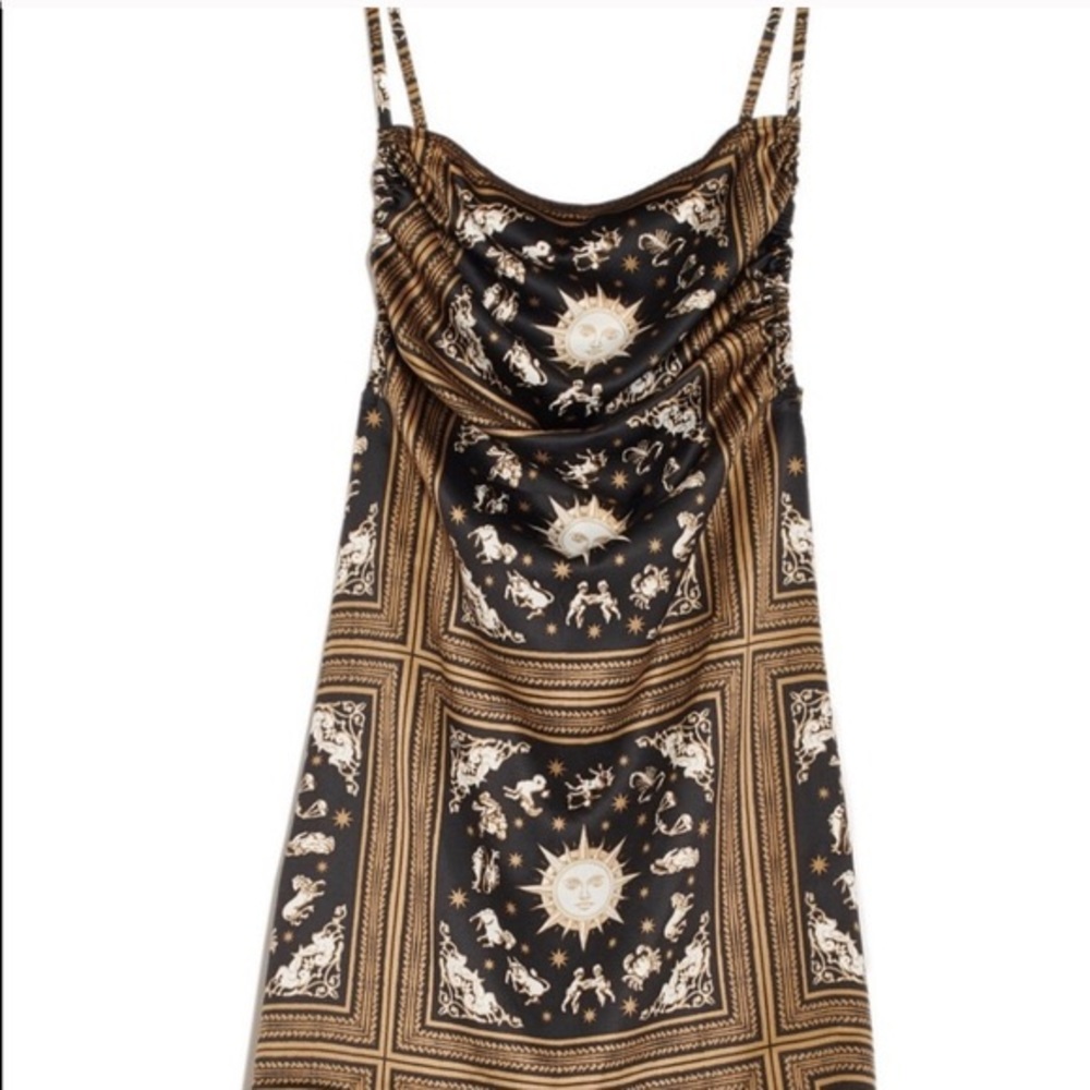 NWT DANIELLE BERNSTEIN PRINTED MINI DRESS